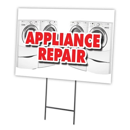 Signmission Appliance Repair Yard Sign & Stake outdoor plastic coroplast window, C-1216 Appliance Repair C-1216 Appliance Repair